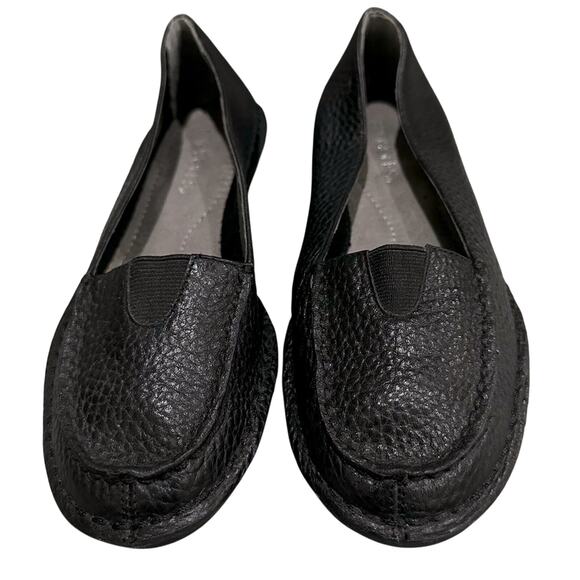 Aerosol awestruck-soft pebble leather black driving shoes size 5.5 flats - Picture 2 of 10